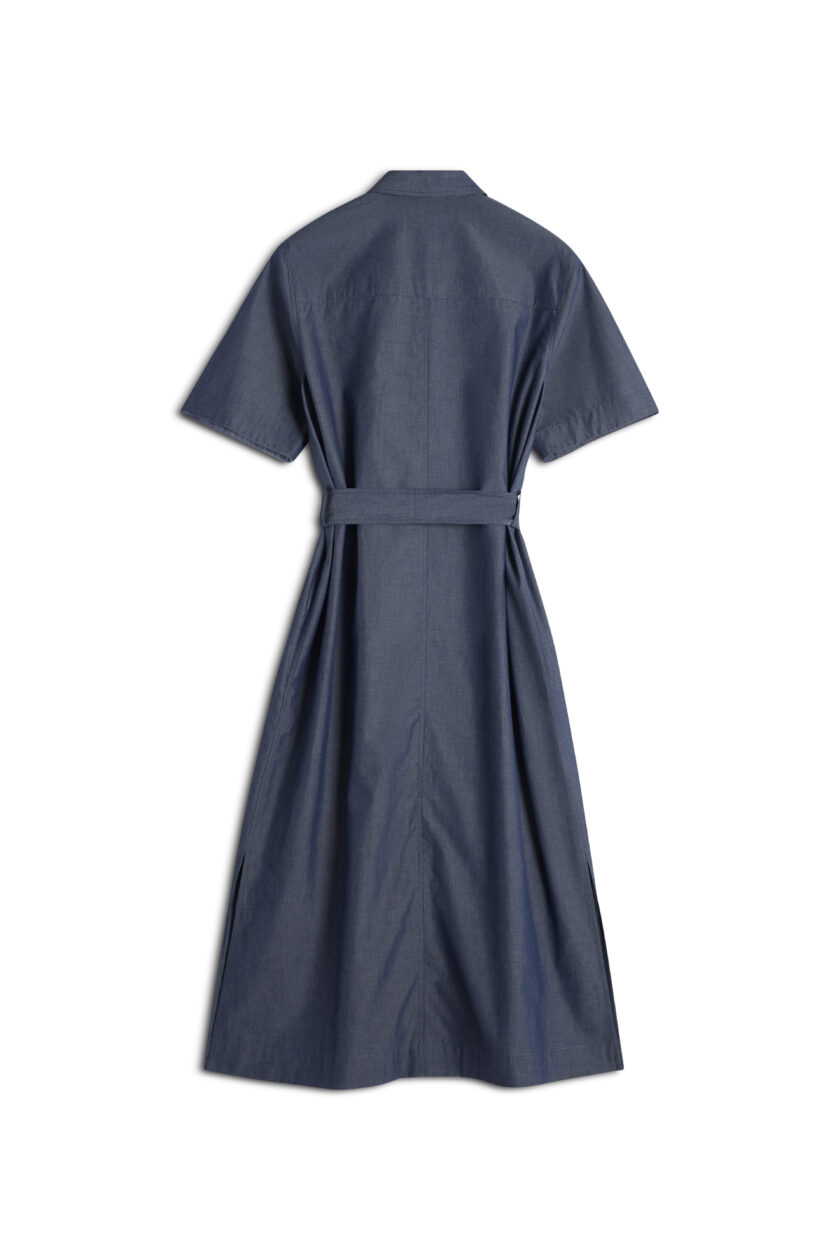 VESTIDO CAMISA CON DOBLE BOLSILLO MAISON KITSUNE - Imagen 2