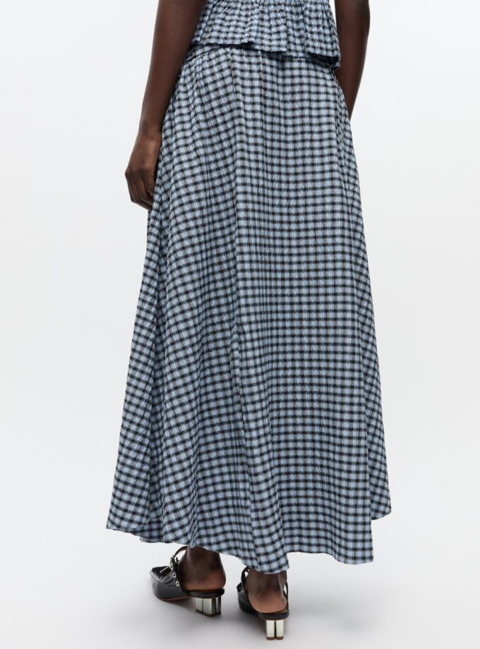 FALDA COLOR AZUL GANNI