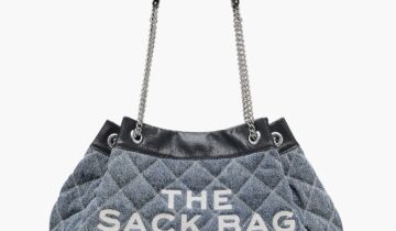 The Quilted
Denim Large Chain Sack Bag MARC JACOBS