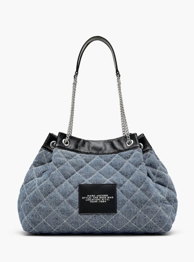 The Quilted
Denim Large Chain Sack Bag MARC JACOBS