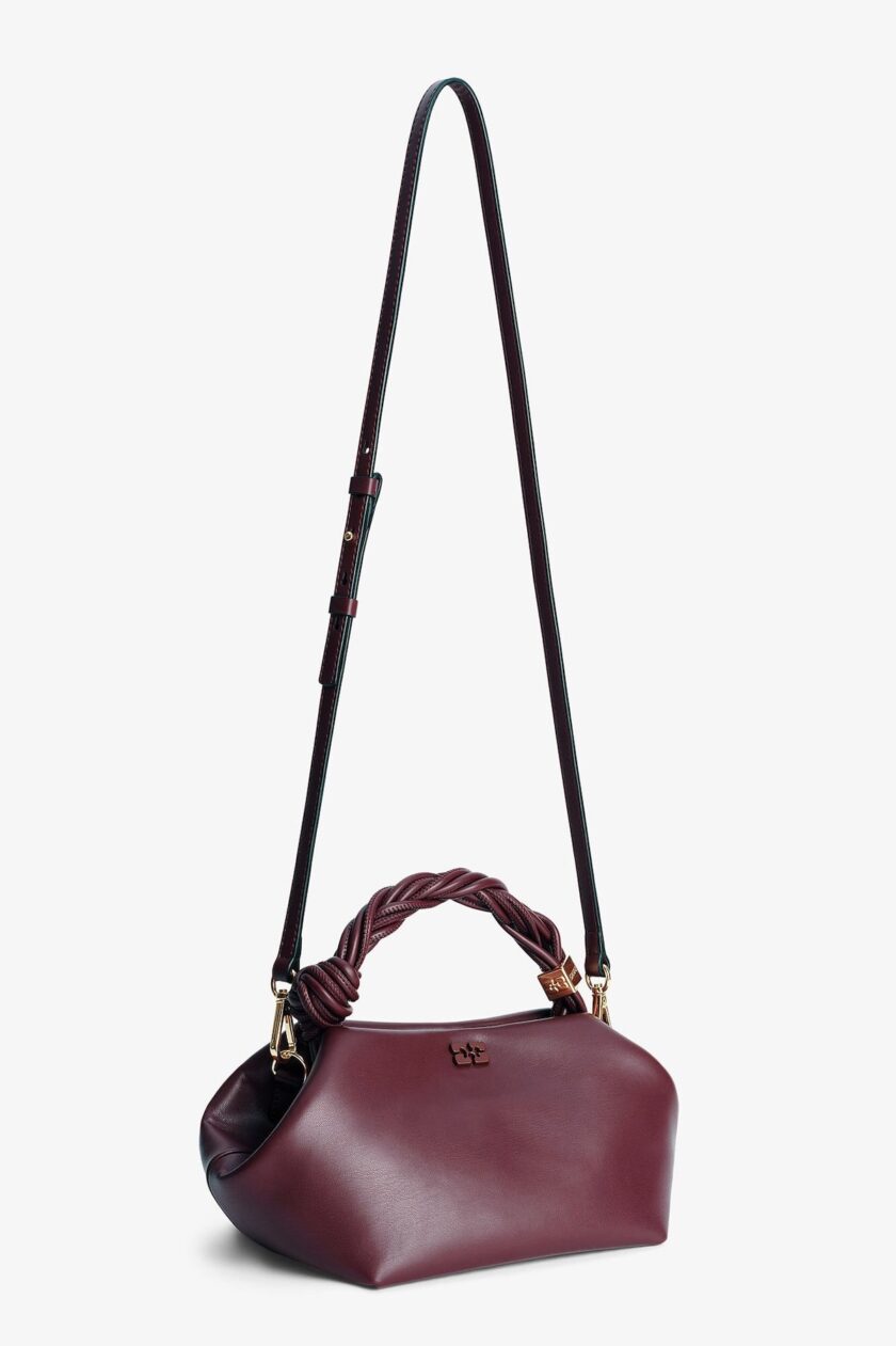 Bolso pequeño GANNI Bou burdeos - Imagen 2