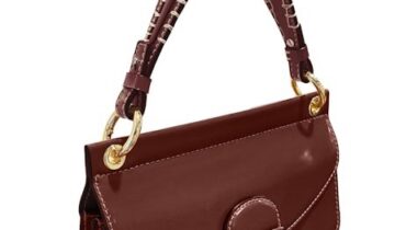 Bolso pequeño burdeos GANNI
