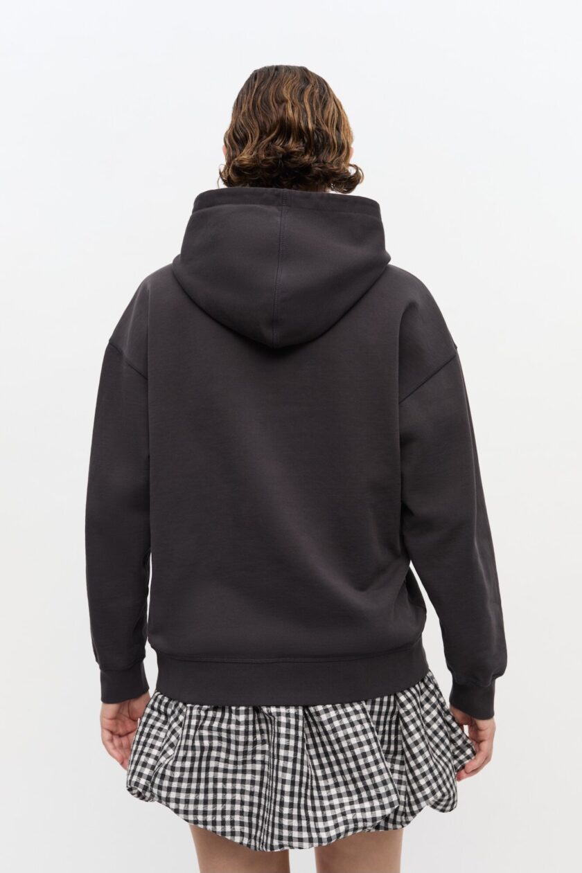 Sudadera con capucha negra con estampado animal GANNI - Imagen 3