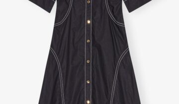 VESTIDO  COLOR NEGRO GANNI