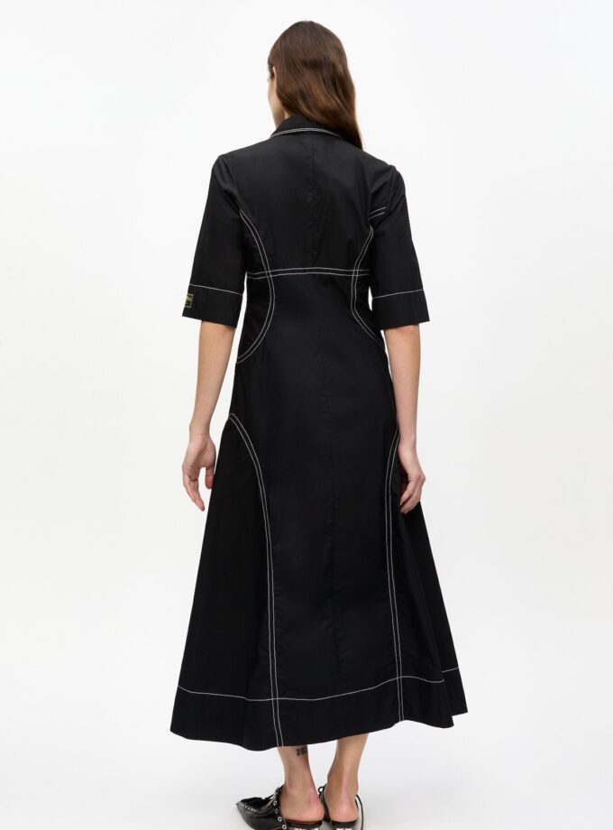 VESTIDO COLOR NEGRO GANNI