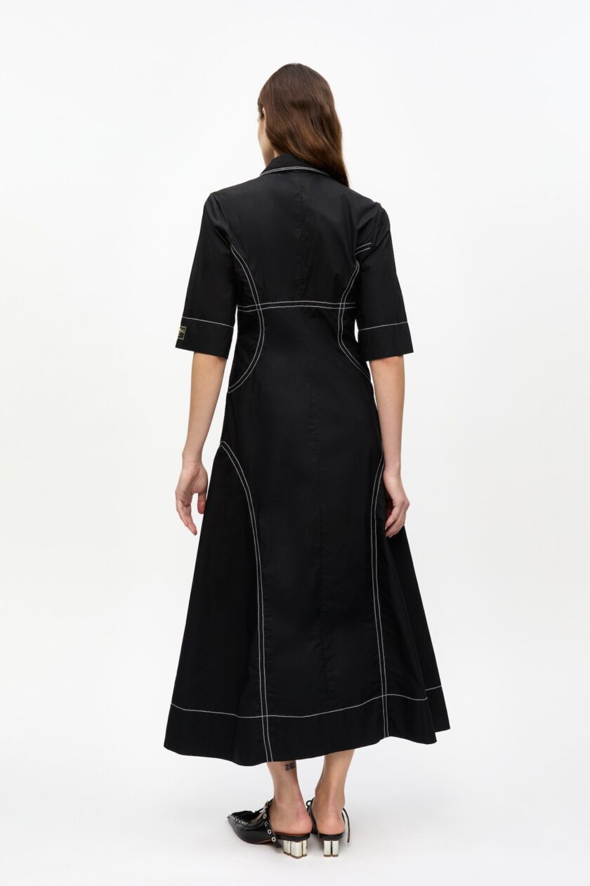 VESTIDO  COLOR NEGRO GANNI - Imagen 3