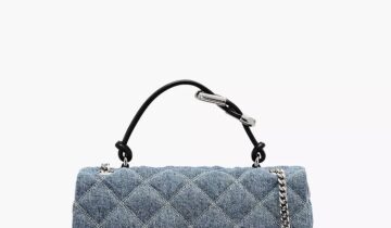 The Quilted
Denim Dual Convertible Shoulder Bag MARC JACOBS