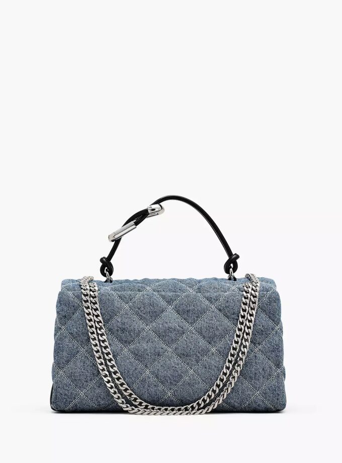 The Quilted
Denim Dual Convertible Shoulder Bag MARC JACOBS