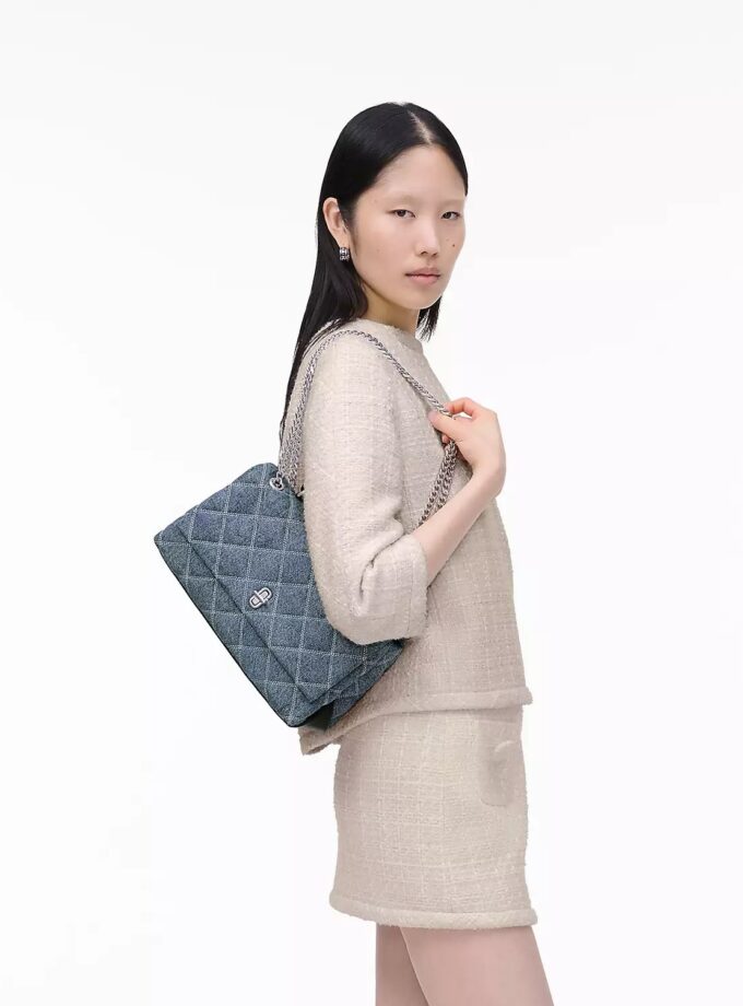 The Quilted
Denim Dual Convertible Shoulder Bag MARC JACOBS