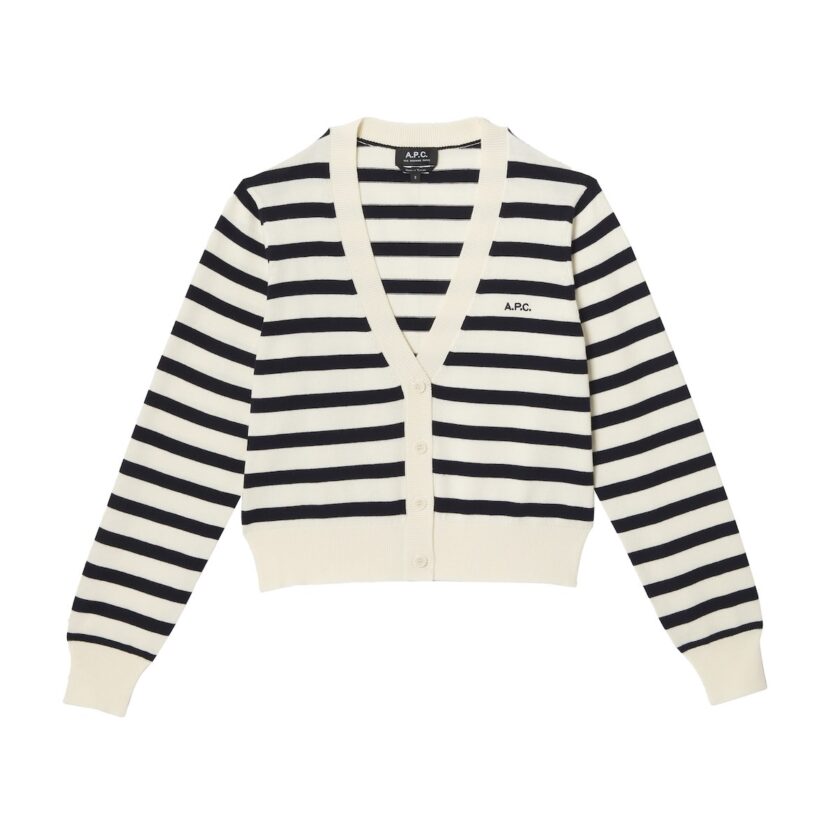 CHAQUETA  COLOR CRUDO RAYAS NEGRAS A.P.C. - Imagen 3
