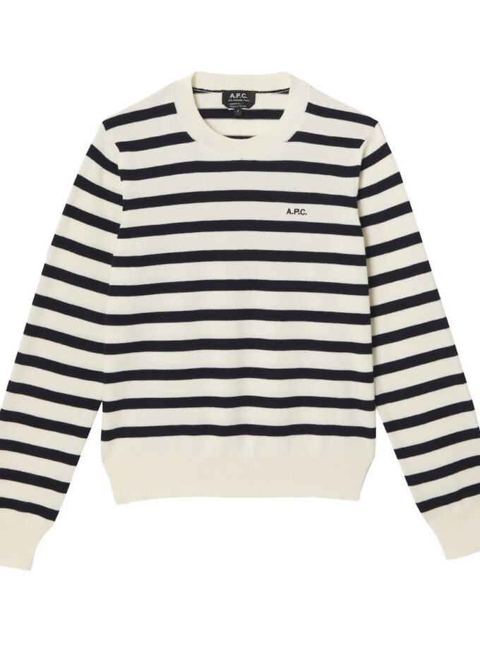 JERSEY COLOR CRUDO RAYAS NEGRAS A.P.C.