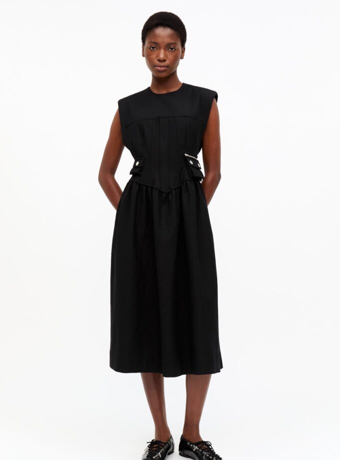 Bailarinas negras con cordones Oleatex GANNI