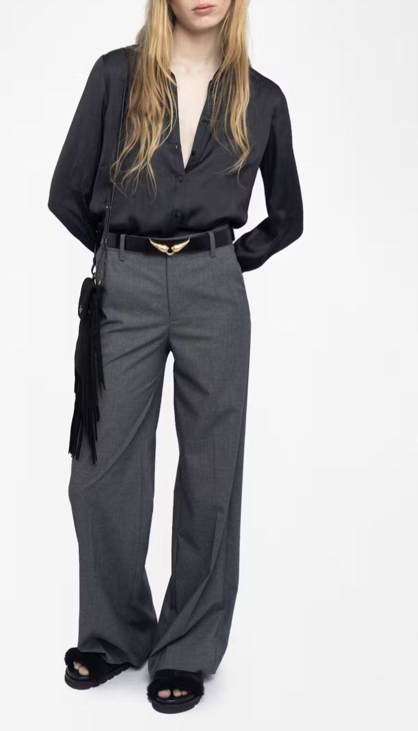 Mules abiertas de ante y shearling adornadas con bordados distintivos y equipadas con suelas anatómicas cómodas. ZADIG ET VOLTAIRE - Imagen 3