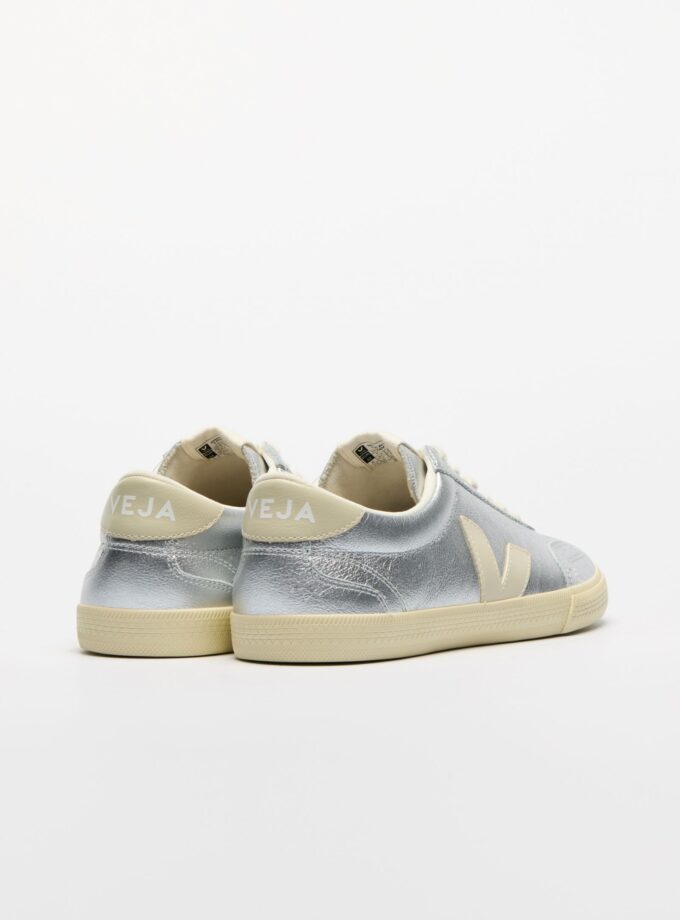 VOLLEY LEATHER SILVER PIERRE VEJA