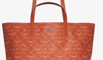 Bolso shopper Z XL monogram en lona revestida con asas dobles y bolsillo interior. ZADIG ET VOLTAIRE