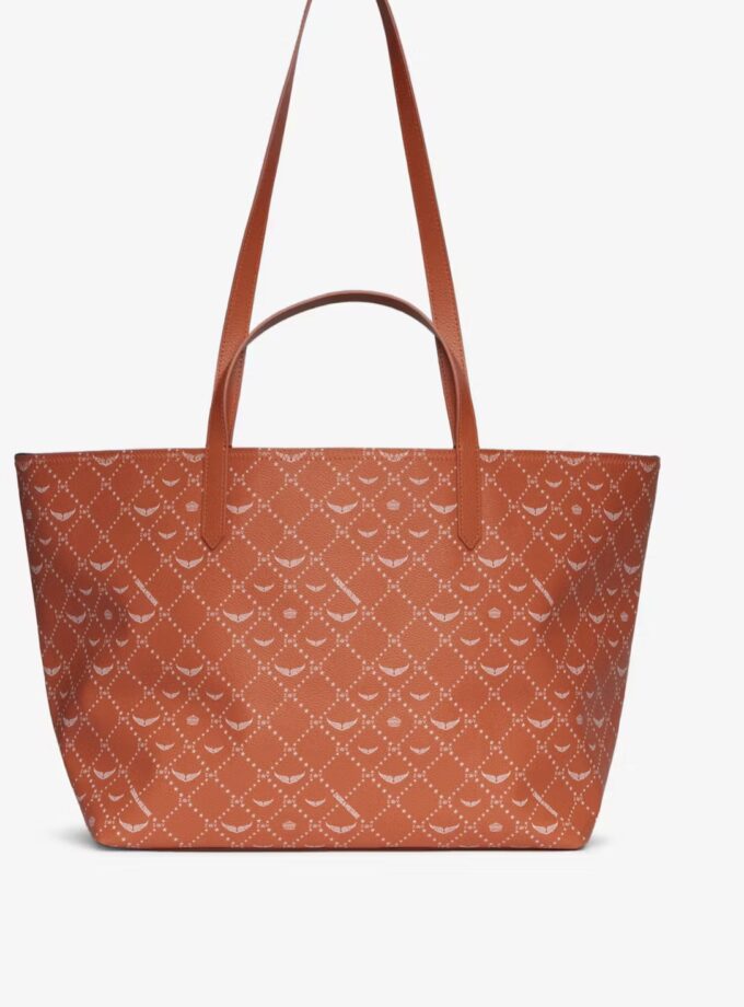 Bolso shopper Z XL monogram en lona revestida con asas dobles y bolsillo interior. ZADIG ET VOLTAIRE