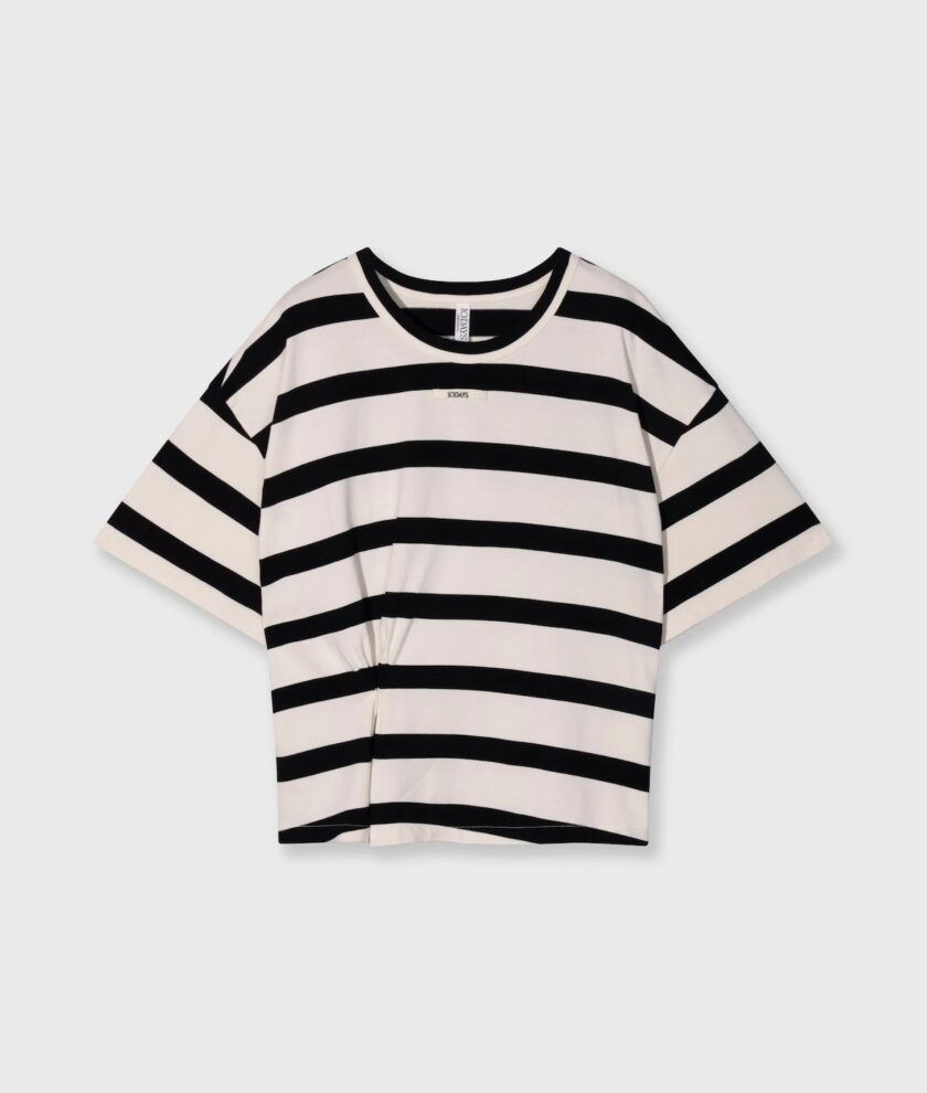Camiseta con rayas fruncidas 10DAYS
