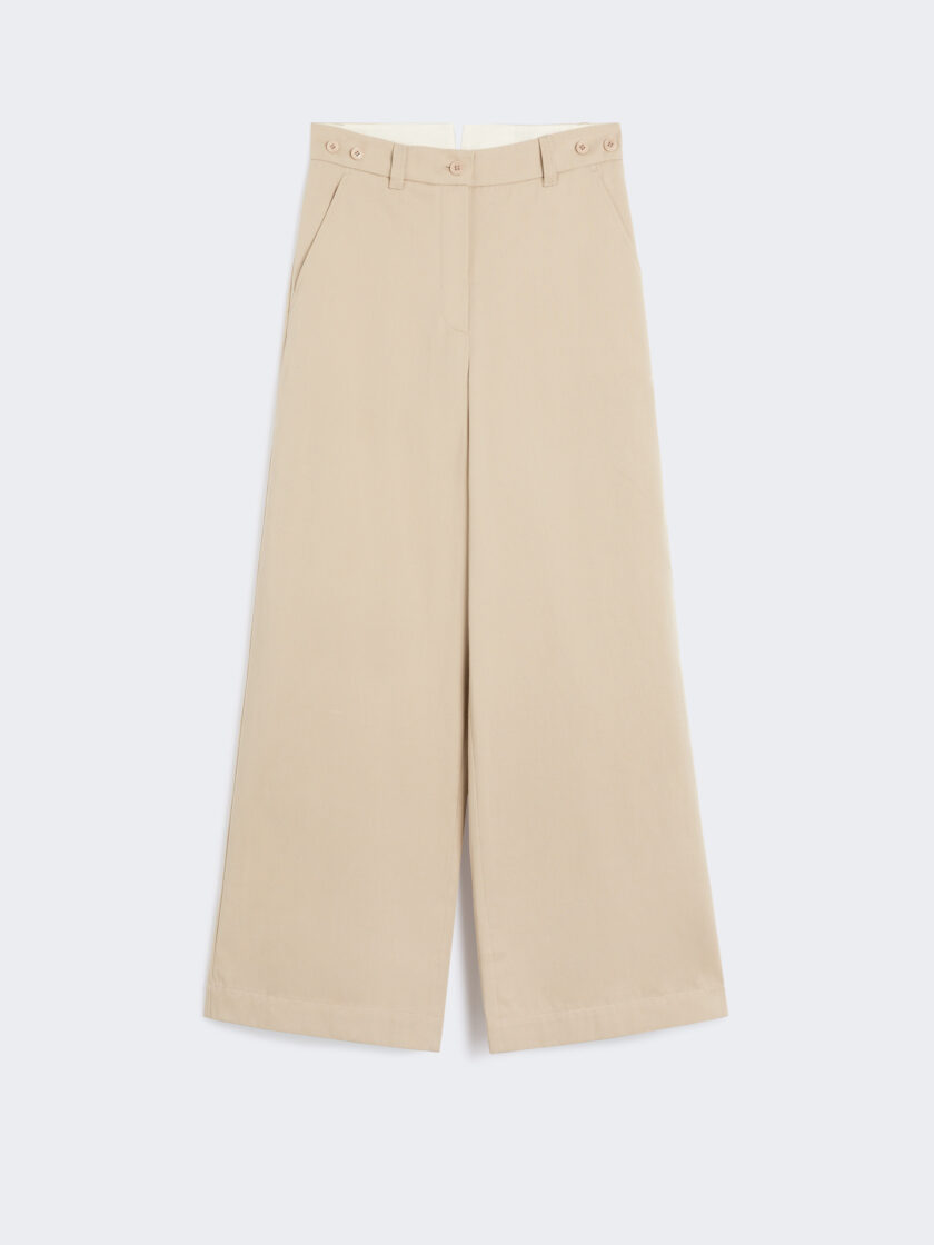 Pantalón de gabardina de algodón MAX MARA WEEKEND