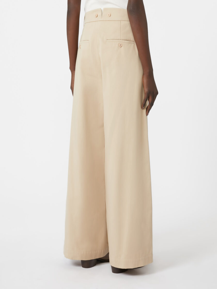 Pantalón de gabardina de algodón MAX MARA WEEKEND - Imagen 3