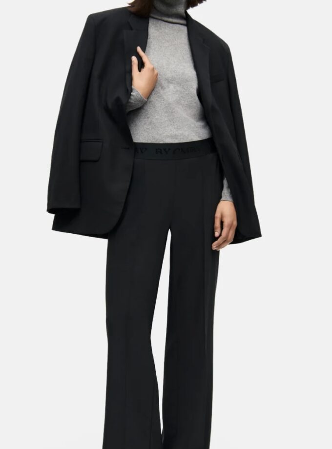 AVA Pantalones largos de talle ancho con cintura elástica CAMBIO