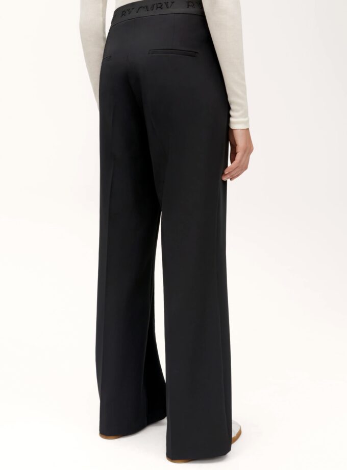 AVA Pantalones largos de talle ancho con cintura elástica CAMBIO