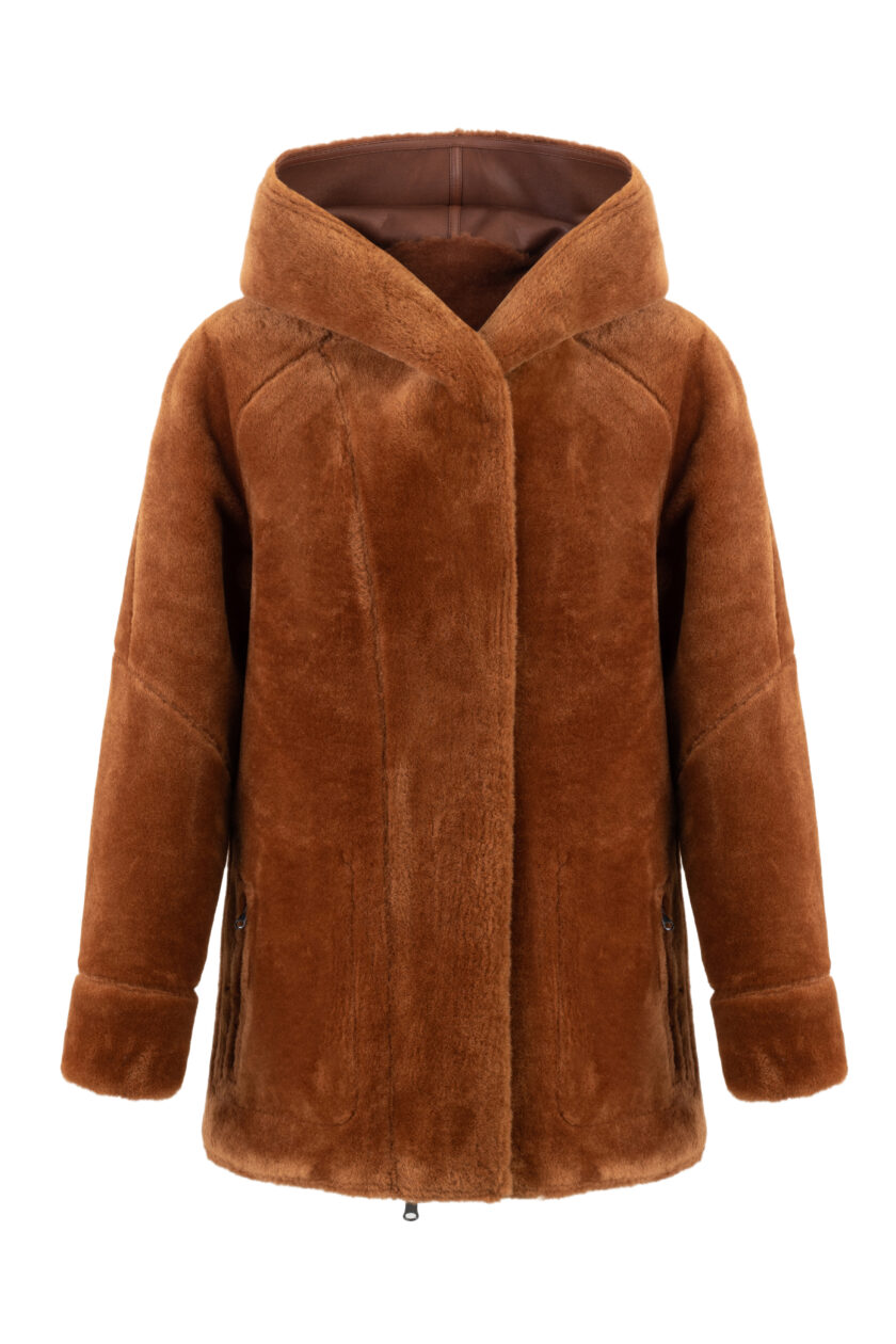 Chaqueta reversible con capucha de Ecopiel y borreguito URBANCODE - Imagen 3