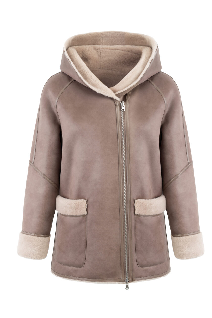 Chaqueta reversible con capucha de Ecopiel URBANCODE
