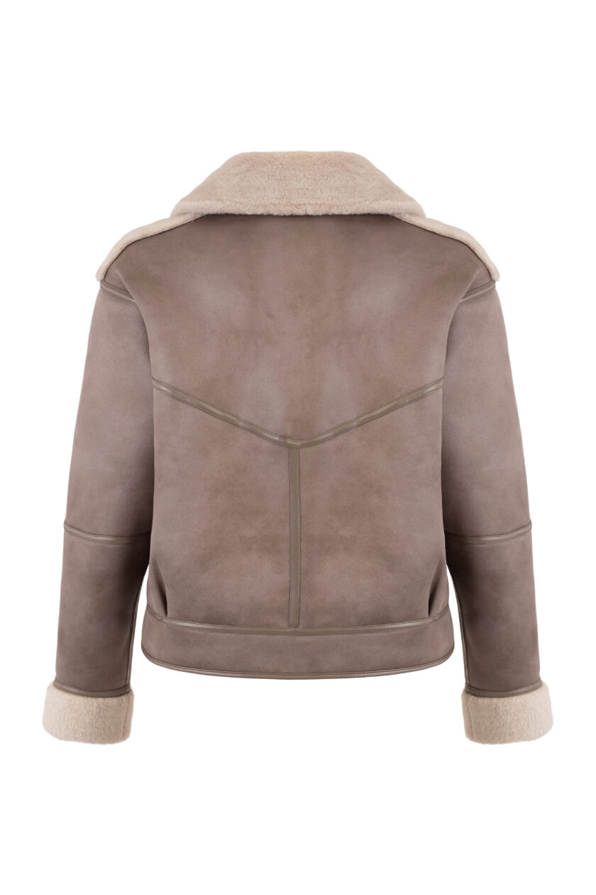 Chaqueta reversible corta de Ecopiel y borreguito URBANCODE - Imagen 3