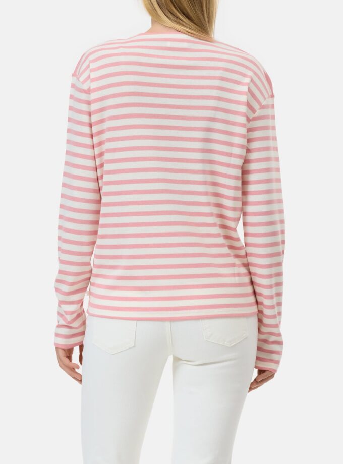 Camiseta de mezcla de algodón de manga larga CLOSED