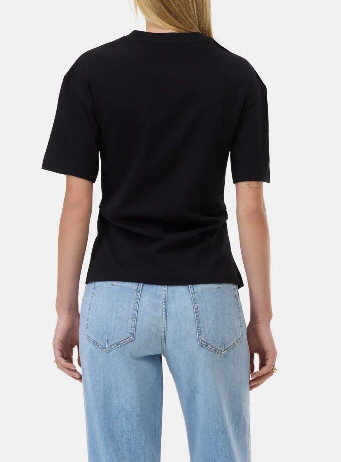 Camiseta drapeada de algodón orgánico CLOSED