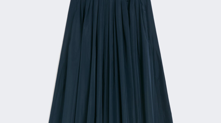 Falda plisada de tafetán MAX MARA