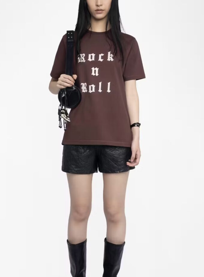 Camiseta Edwin oversize de manga corta con cuello redondo ZADIG ET VOLTAIRE