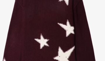 Jersey Markuz 100% Cachemira de cuello redondo con estrella efecto desgastado. ZADIG ET VOLTAIRE