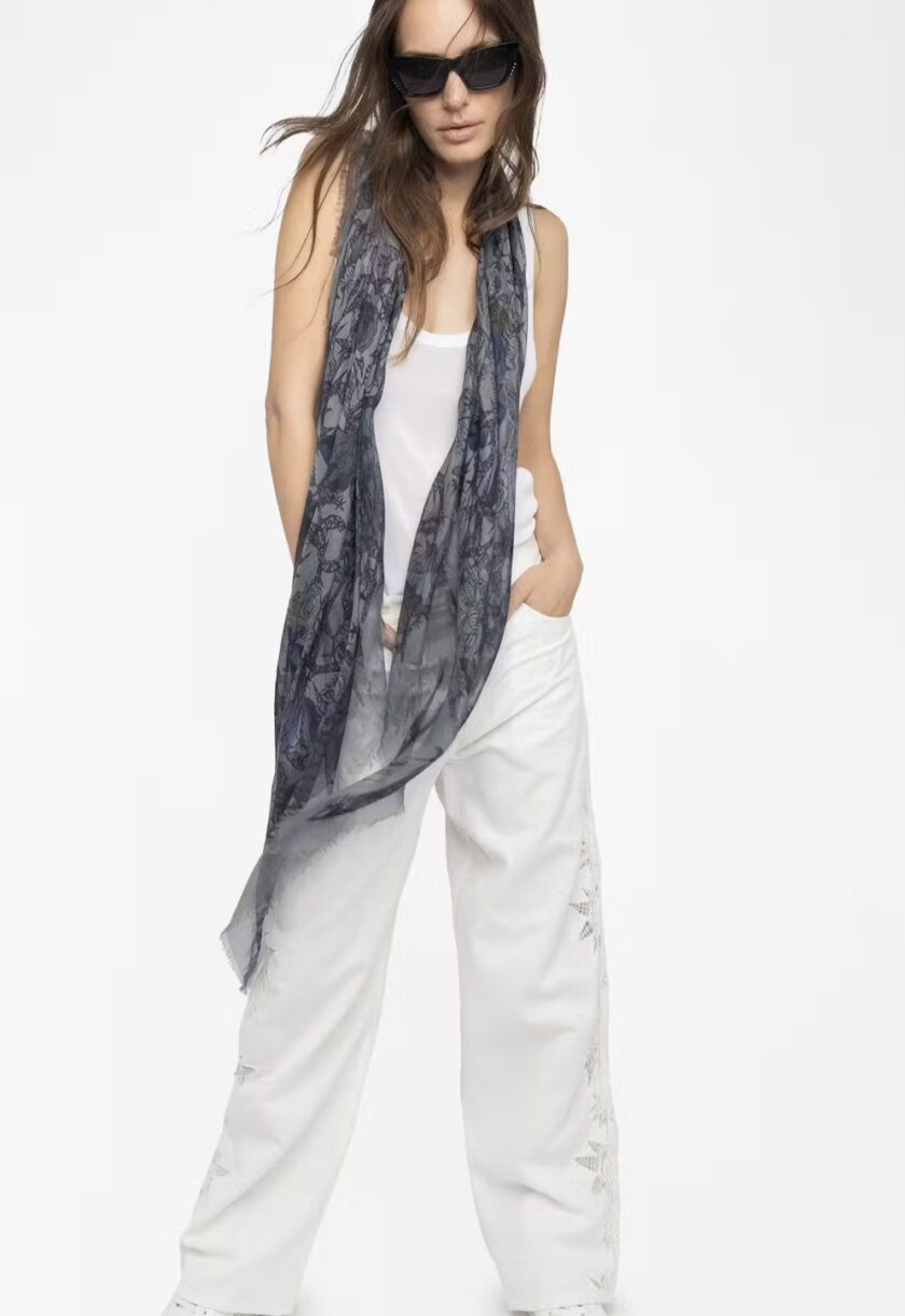 Pañuelo Kerry Roses 135 ZADIG ET VOLTAIRE - Imagen 2