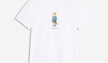CAMISETA REGULAR DE ZORRO VESTIDO MAISON KITSUNE
