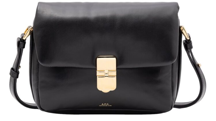 Grace Bolso pequeño en piel negra suave y flexible. A.P.C.