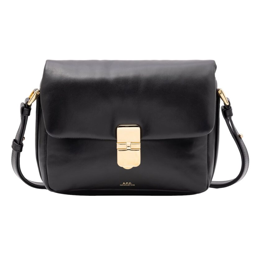 Grace Bolso pequeño en piel negra suave y flexible. A.P.C.
