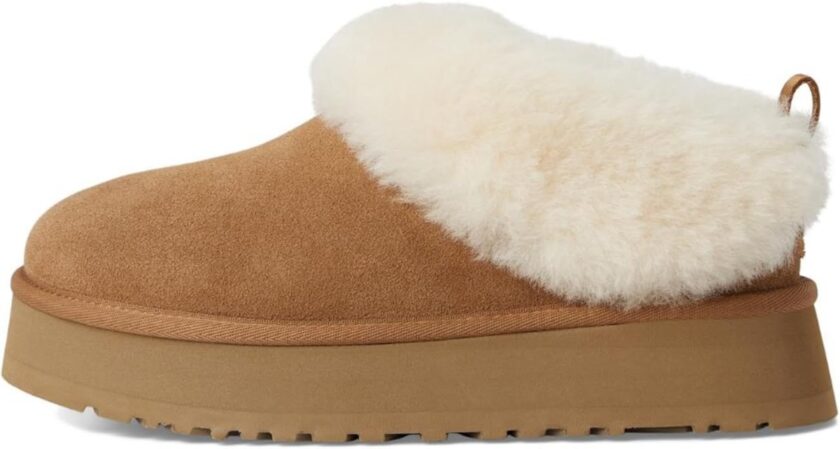Botín Plano TAZZELLE de mujer en piel y pelo exterior UGG