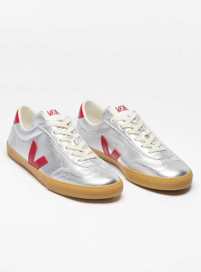 VOLLEY Leather Silver Pepper VEJA