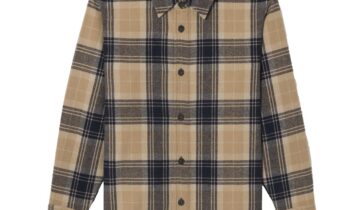 Camisa de cuadros color camel A.P.C.
