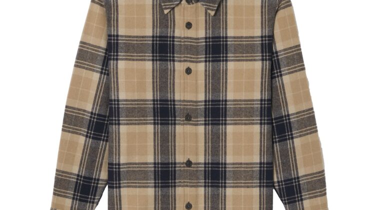 Camisa de cuadros color camel A.P.C.