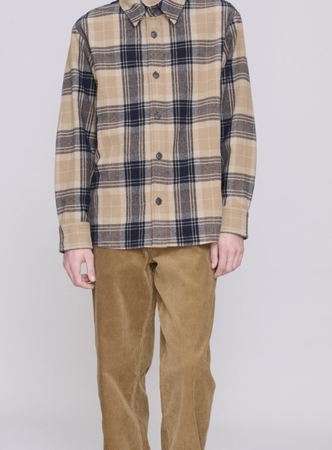 Camisa de cuadros color camel A.P.C.