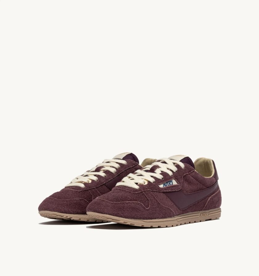 Zapatillas WINDSPIN de ante y piel marrón Autry - Imagen 2