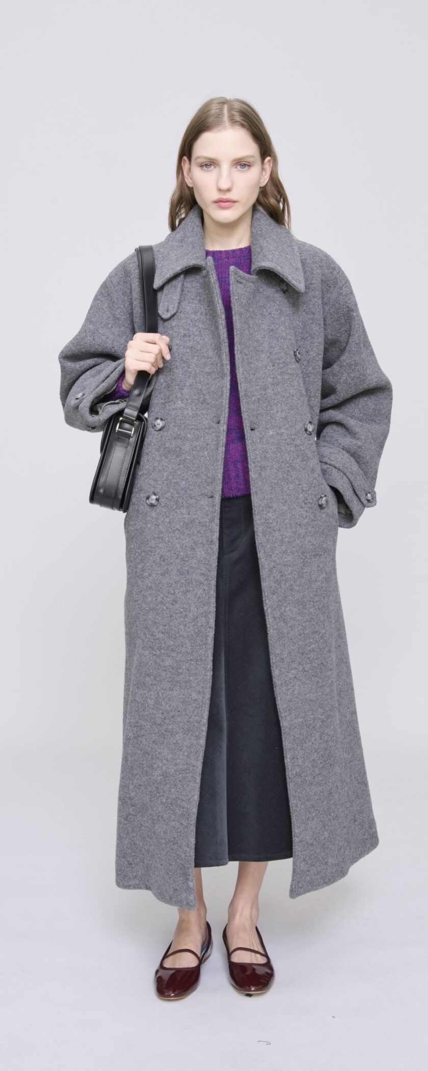 Abrigo largo color gris A.P.C. - Imagen 2