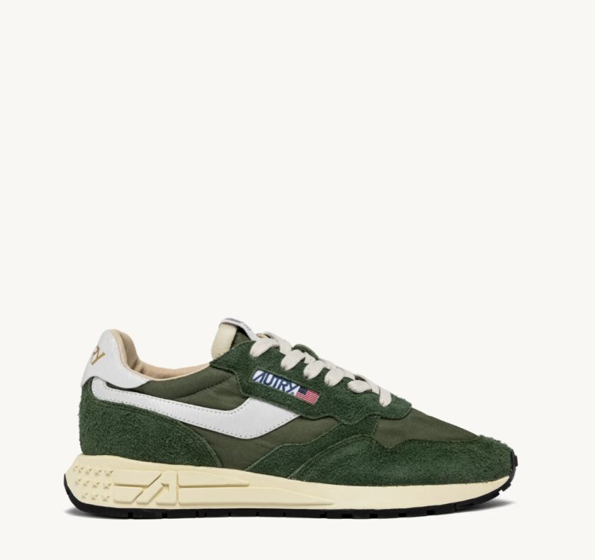 ZAPATILLAS REELWIND LOW DE NYLON Y ANTE COLOR MILITARY Autry