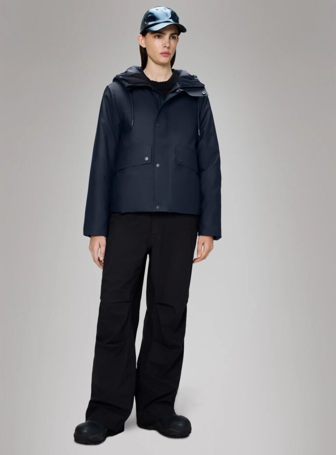 Parka Rains Nome Short W azul marino