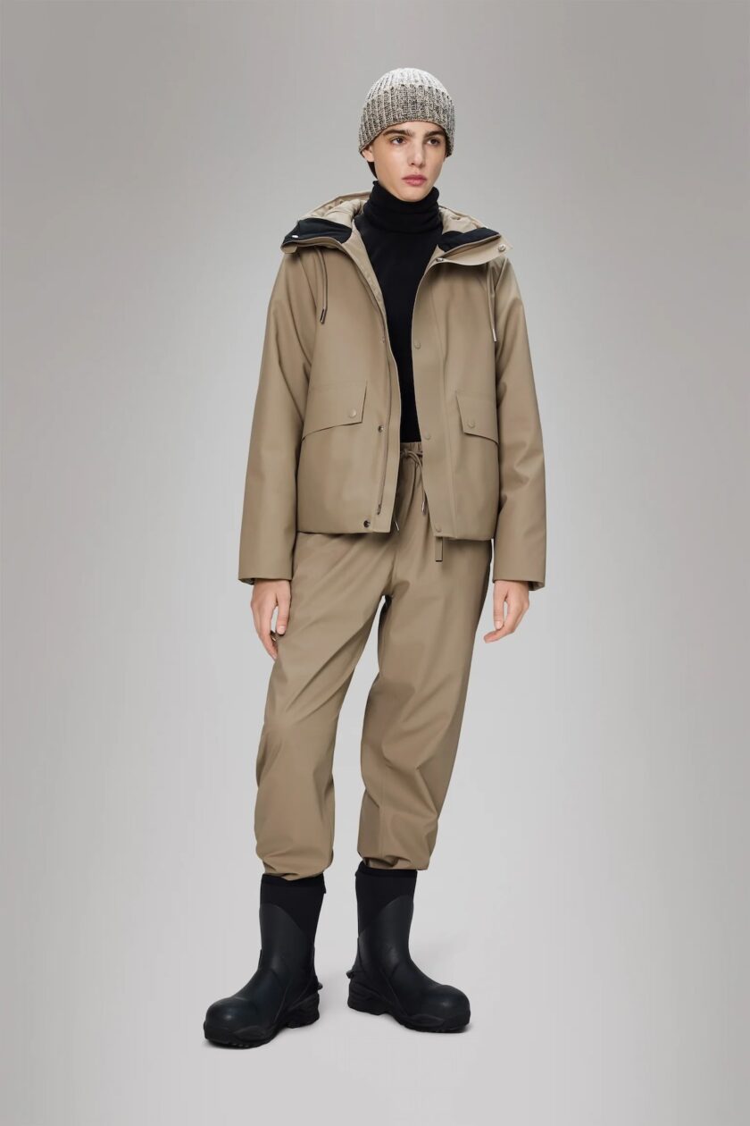 Parka Rains Nome Short W beige - Imagen 2