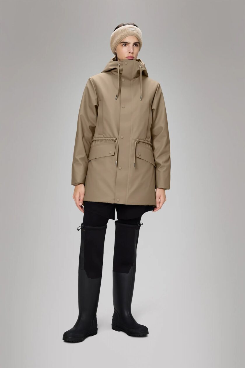 Parka Rains Nome String W beige - Imagen 2