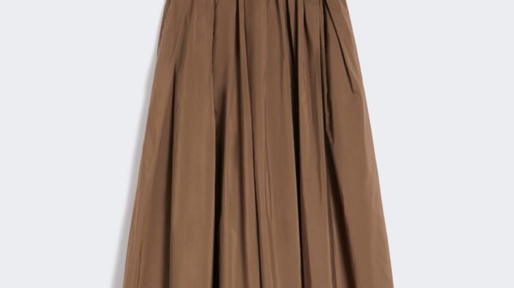 Falda de microfaya de algodón MAX MARA
