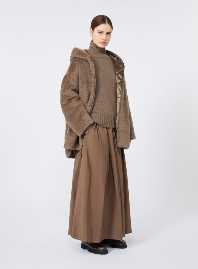 Falda de microfaya de algodón MAX MARA